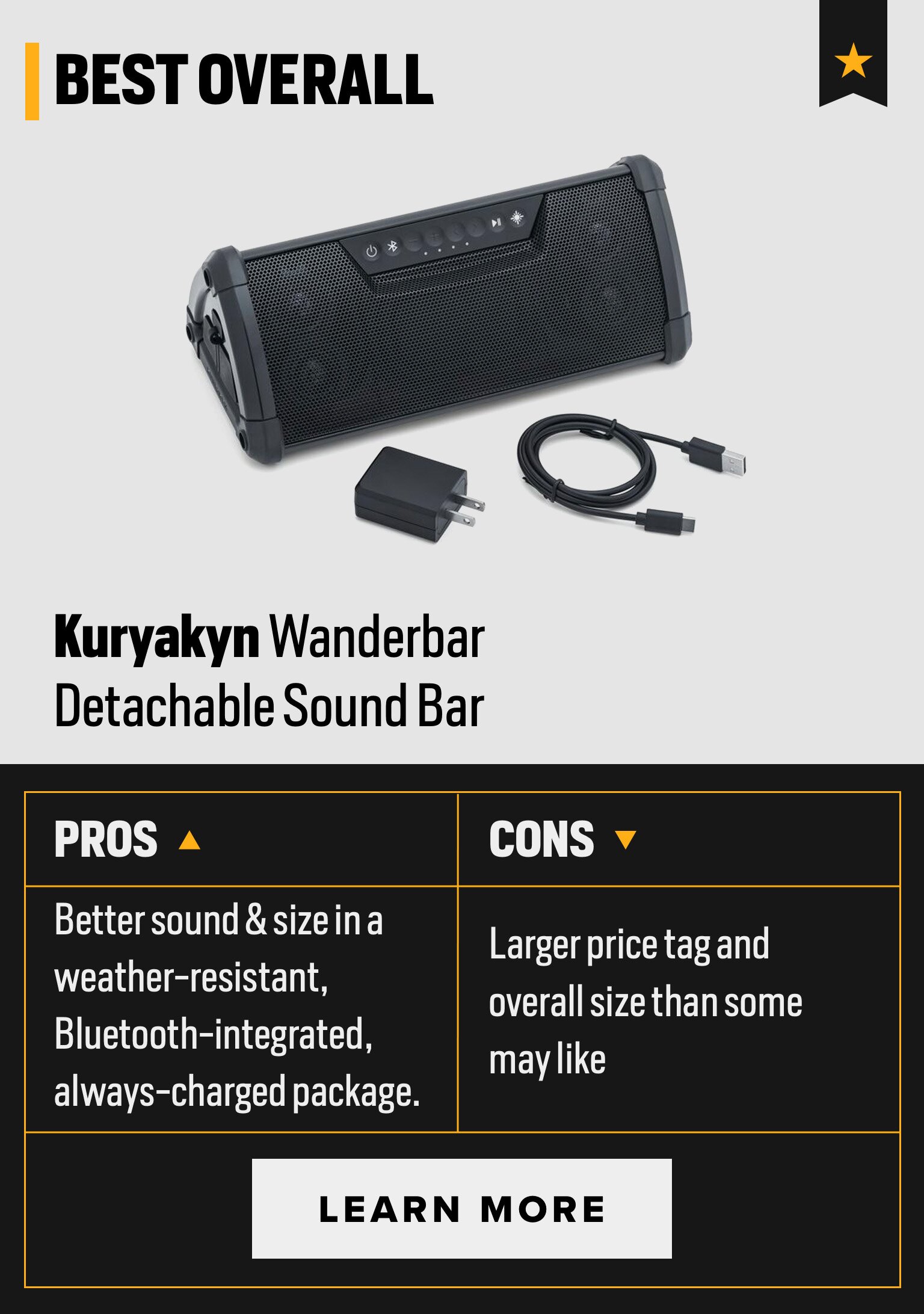 Bluetooth soundbar for store motorcycle